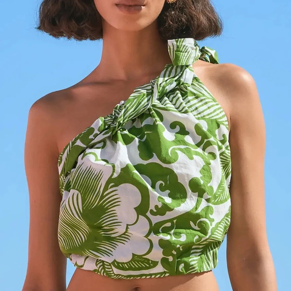 NWT Anthropologie VELVET BY GRAHAM & SPENCER CAMILLA ONE-SHOULDER TOP XL - Picture 7 of 8